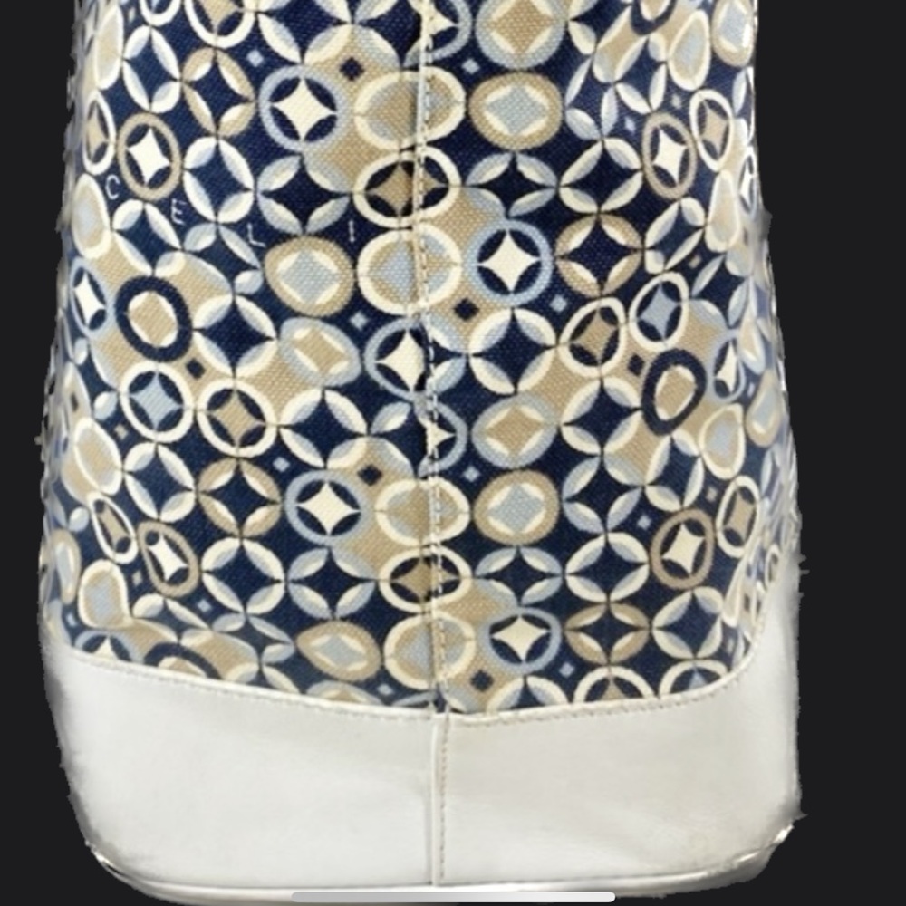 Celine Abstract Canvas & Leather Tote - image 3